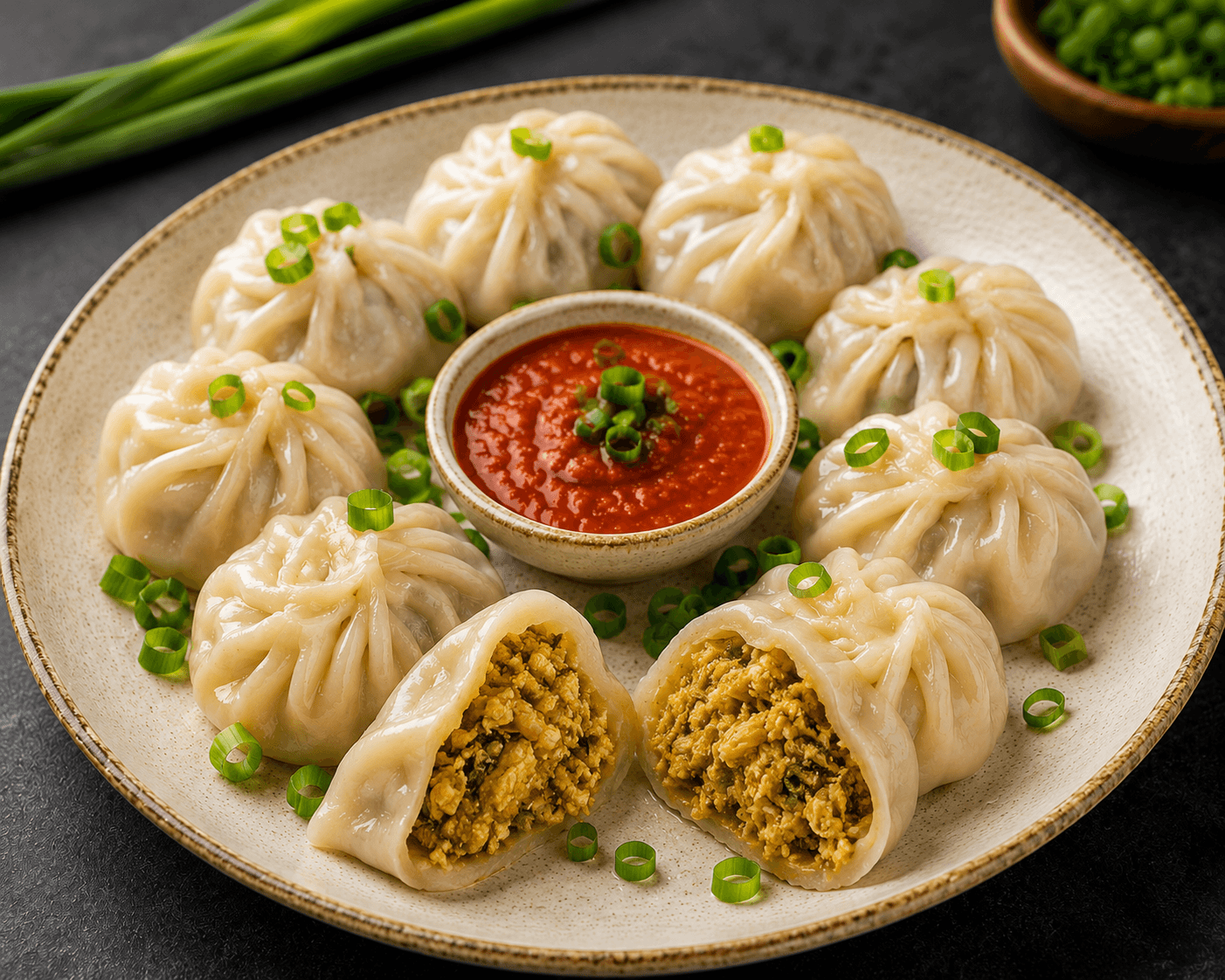 Steamed Paneer Momos