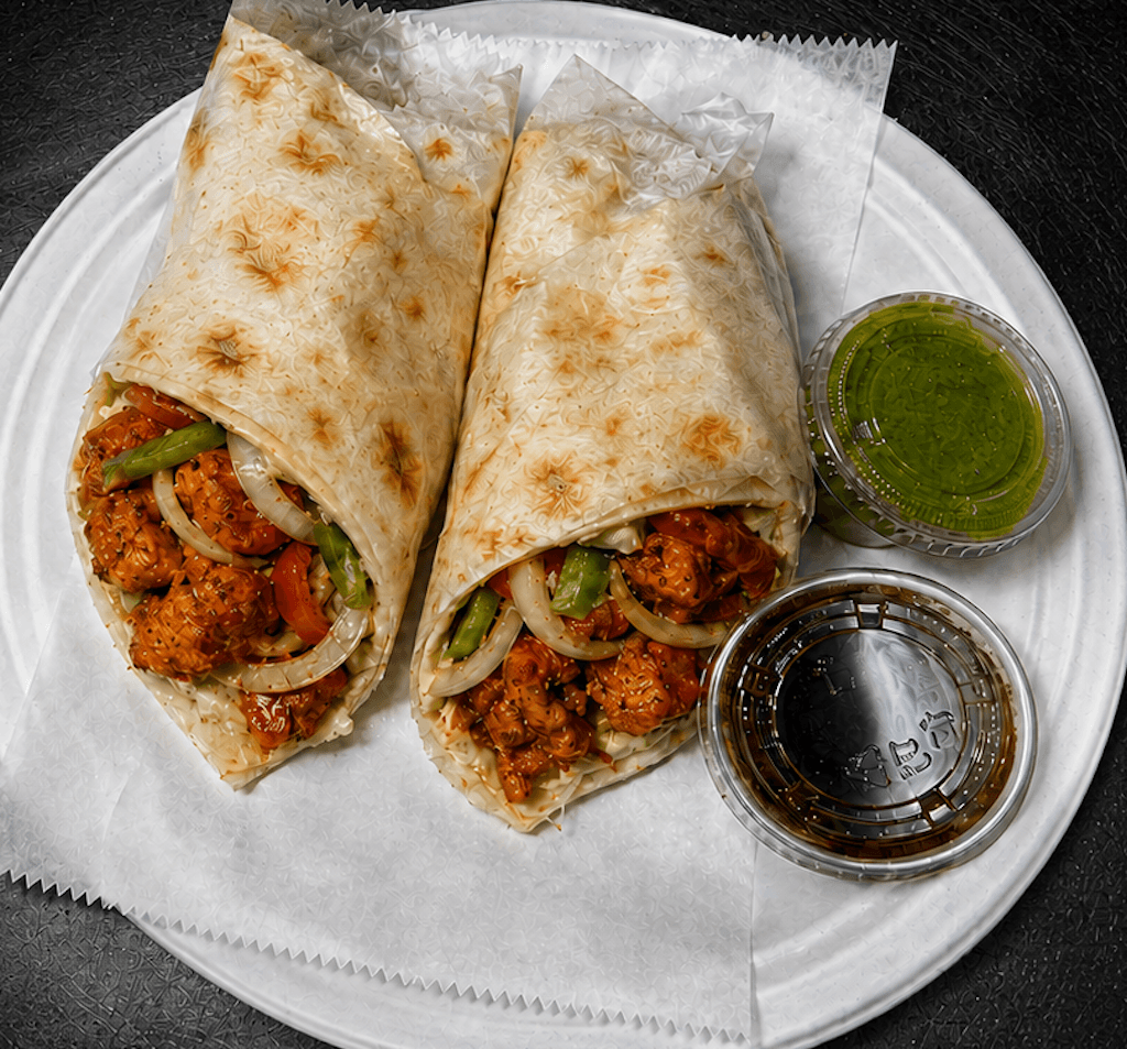 Paneer 65 Butter Naan Wrap